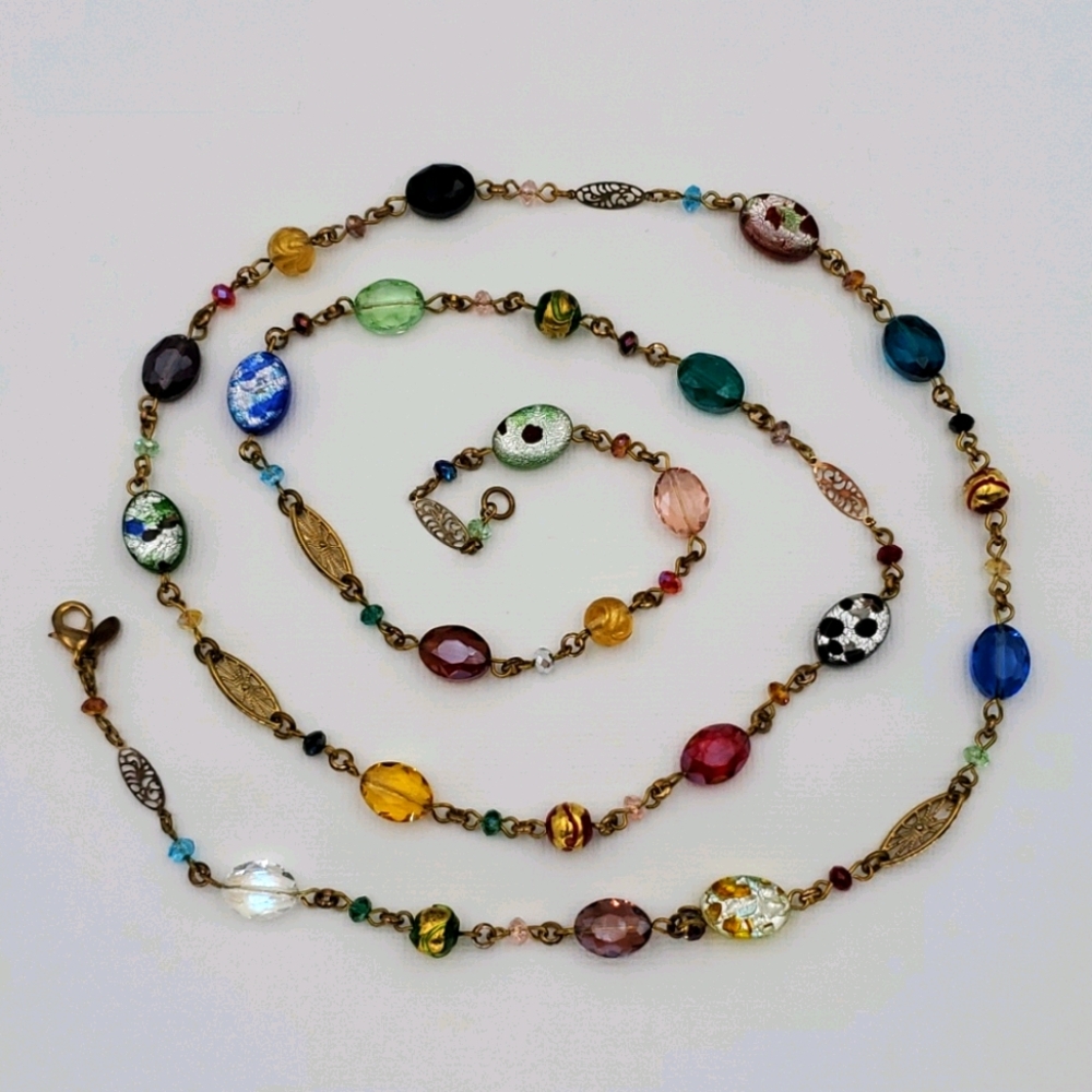 Premier Designs Multi Colored Beads Necklace - image 3